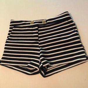 Navy and white shorts